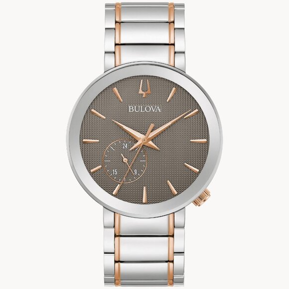 Bulova Men's Futuro Multiple Hands Quartz Silver Watch 42MM 98A309 - Picture 1 of 5